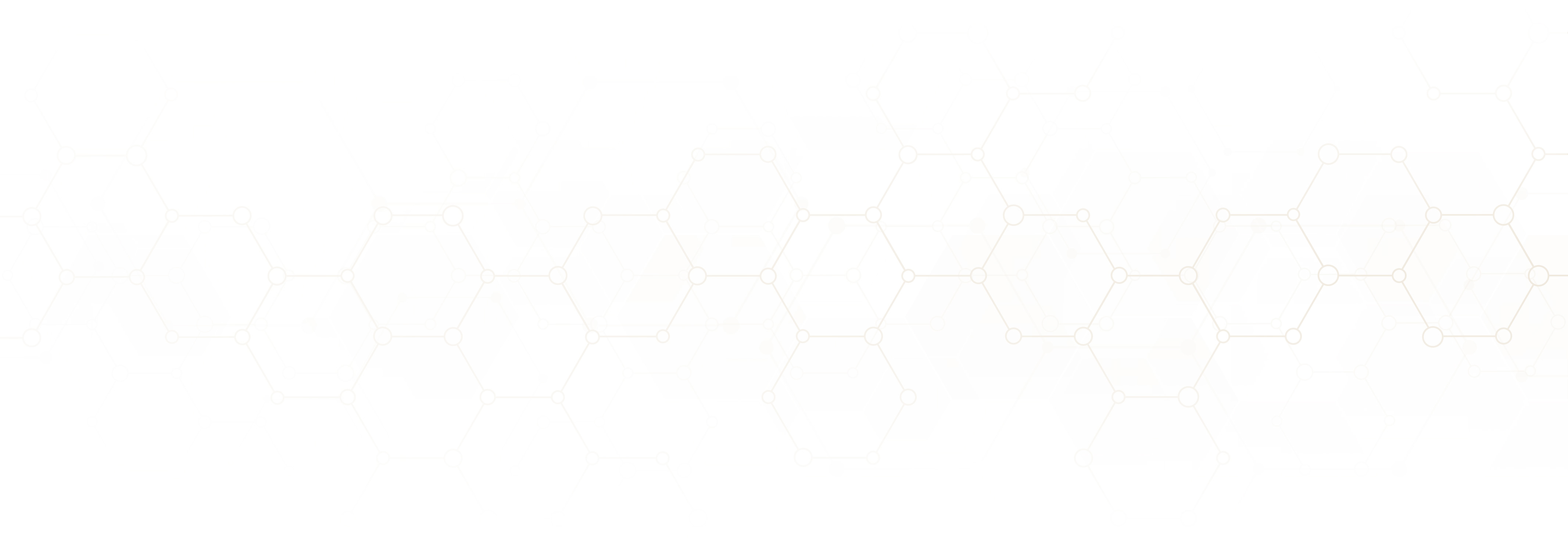 Gold hexagons on a white background