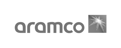 Aramco logo, monochrome