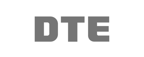 DTE logo, monochrome