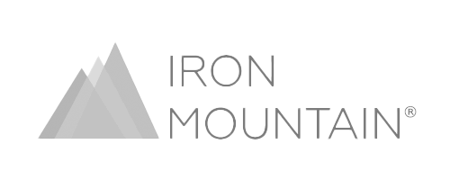 Iron Mountain logo, monochrome