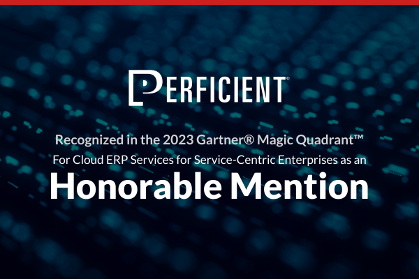 Honorable Mention Perficient recognized in the 2023 Gartner magic quadrant